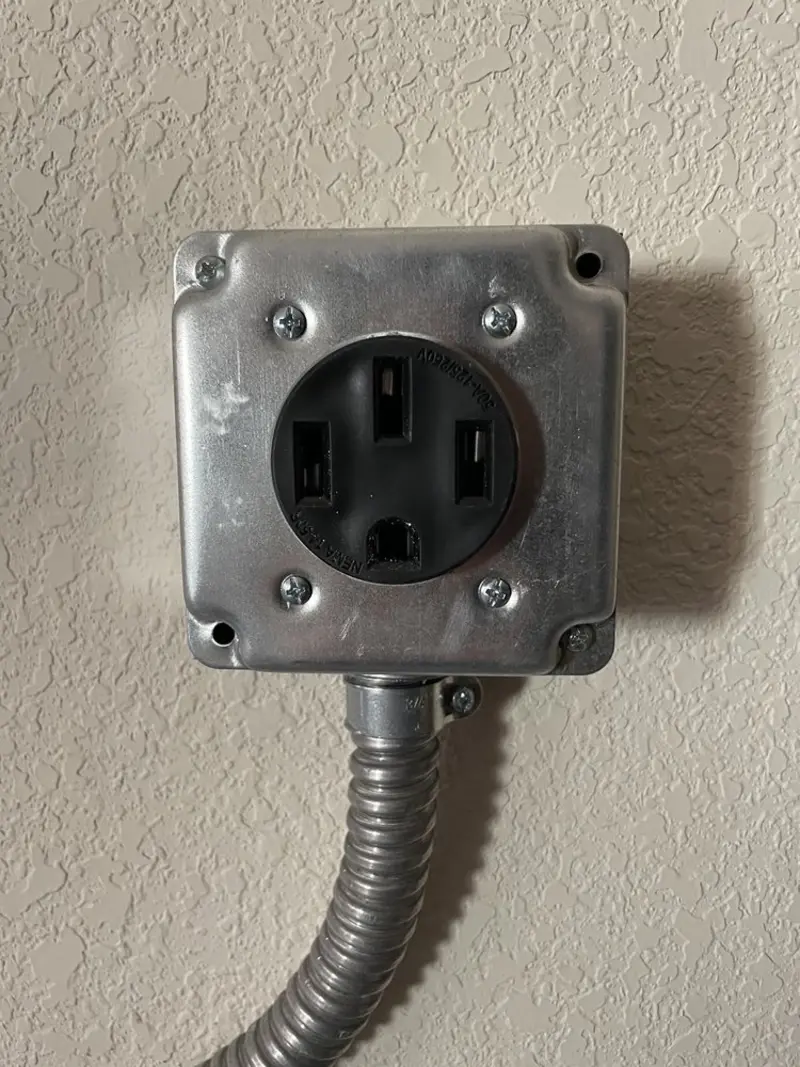 NEMA 14-50 outlet installed for Electrical Panel Upgrade in West Bradenton